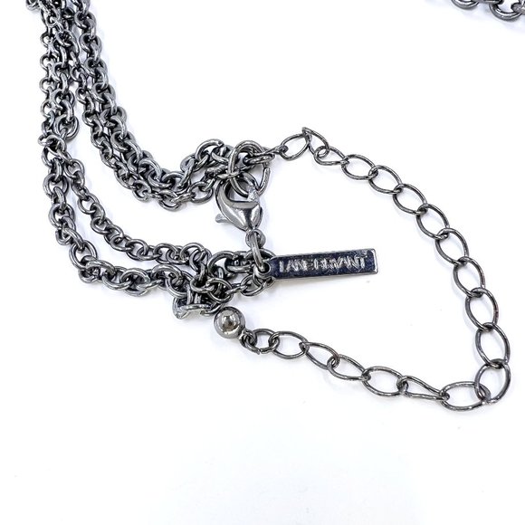 NWOT – Lane Bryant – Green Quartz Beaded Locket Gunmetal Tone 24” Necklace - Picture 10 of 10